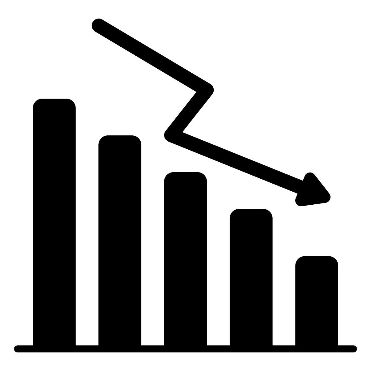 loss chart icon