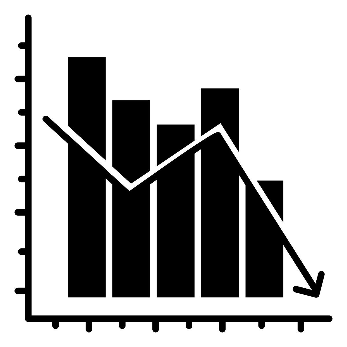 loss chart icon