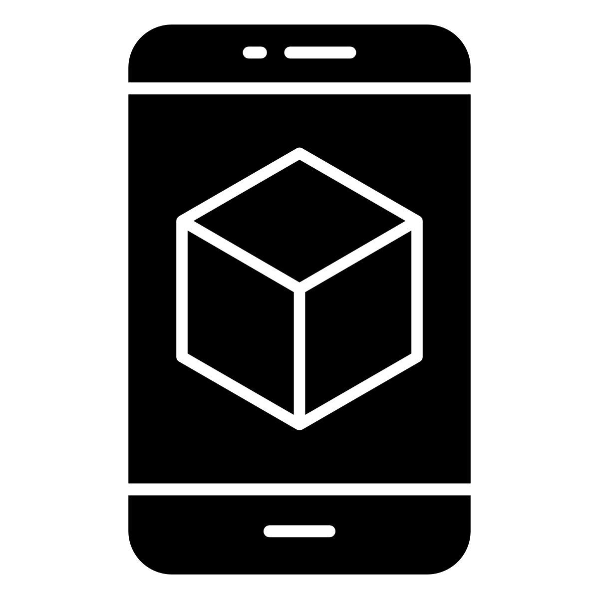 mobile 3d model icon