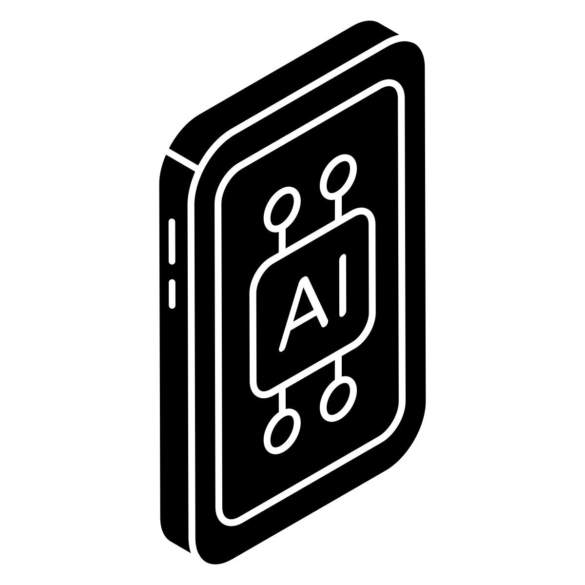 intelligenza artificiale mobile icon