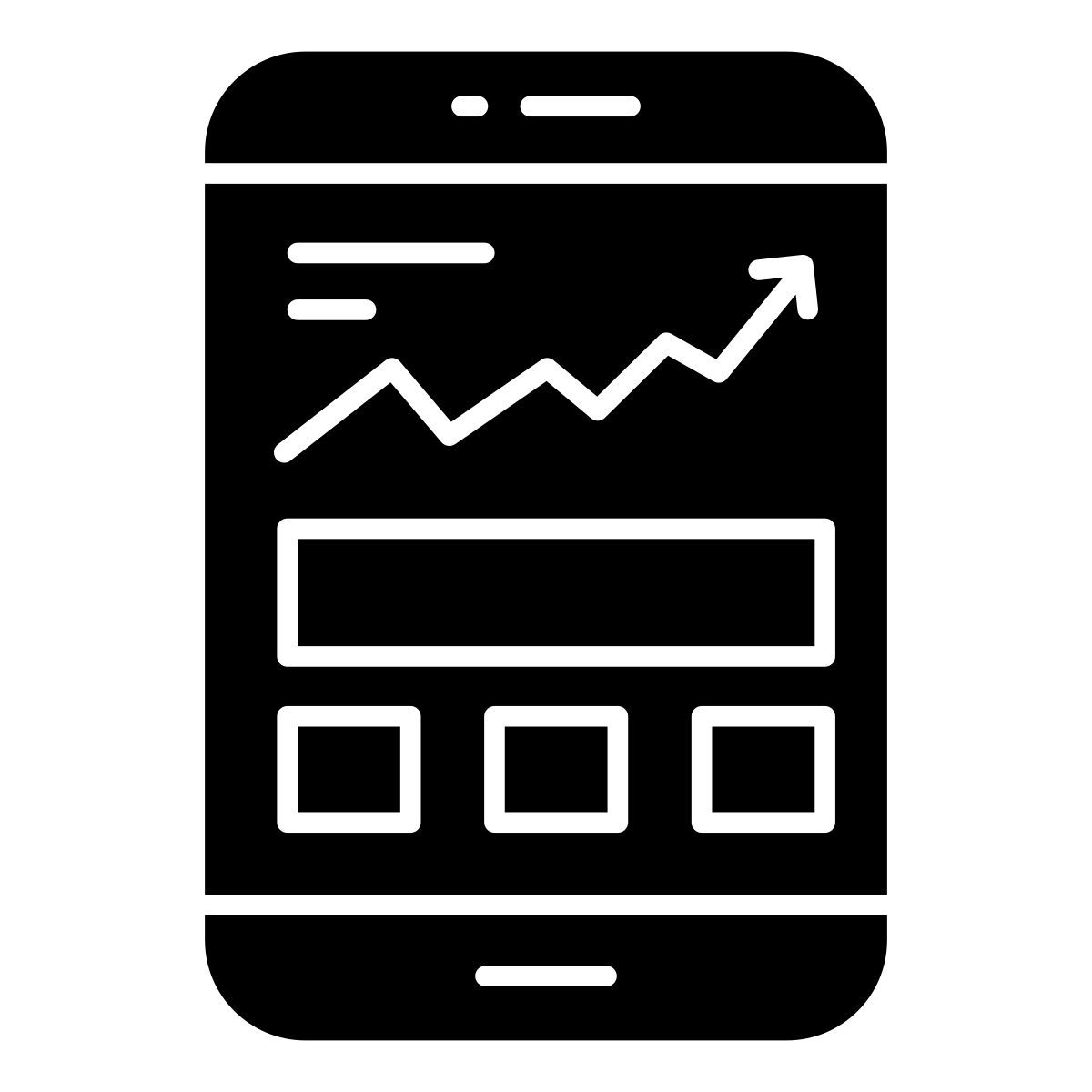 mobile analytics icon