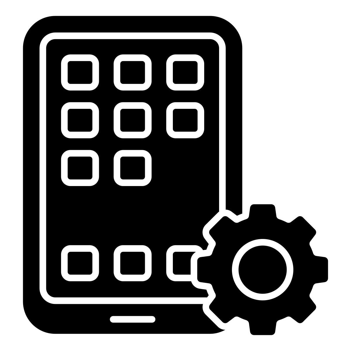 mobile apps management icon