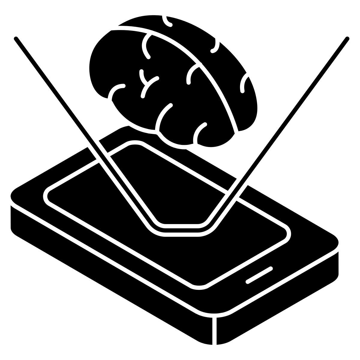 mobile brain icon