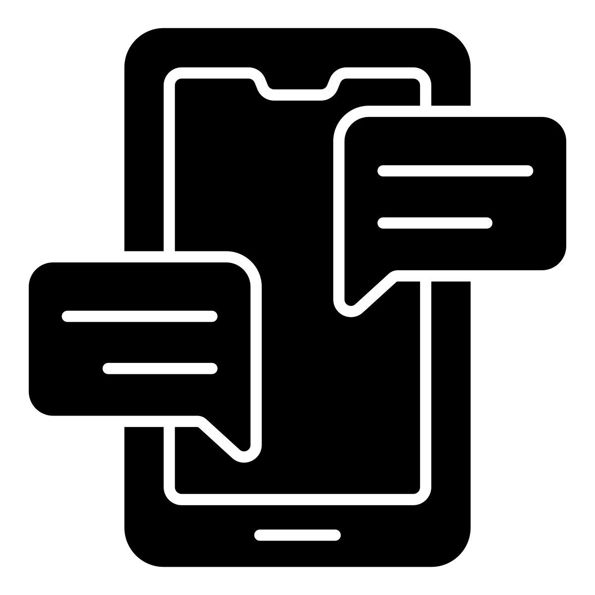 mobile chatting icon