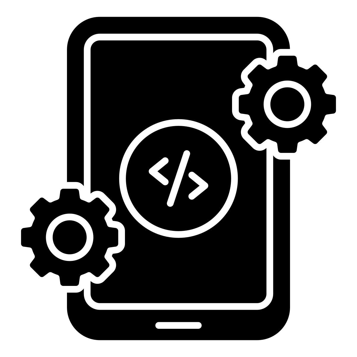mobile coding development icon