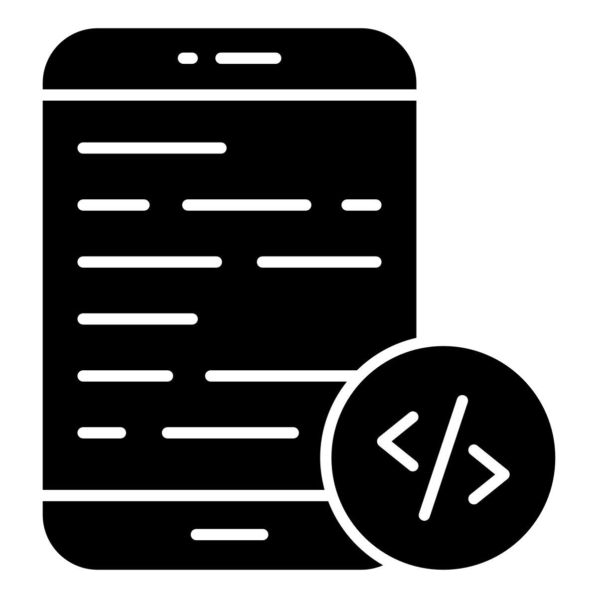 모바일 코딩 icon