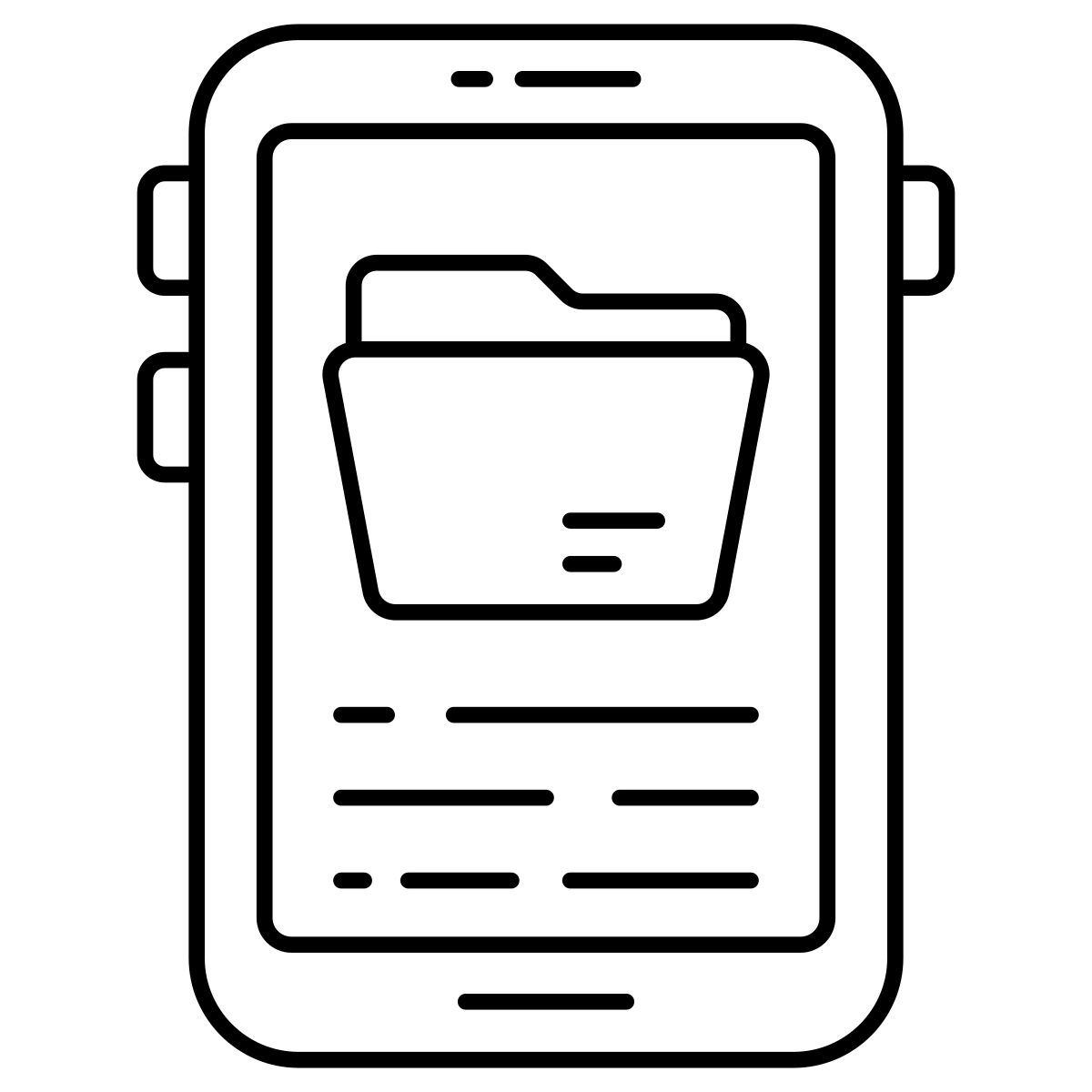 mobiler ordner icon
