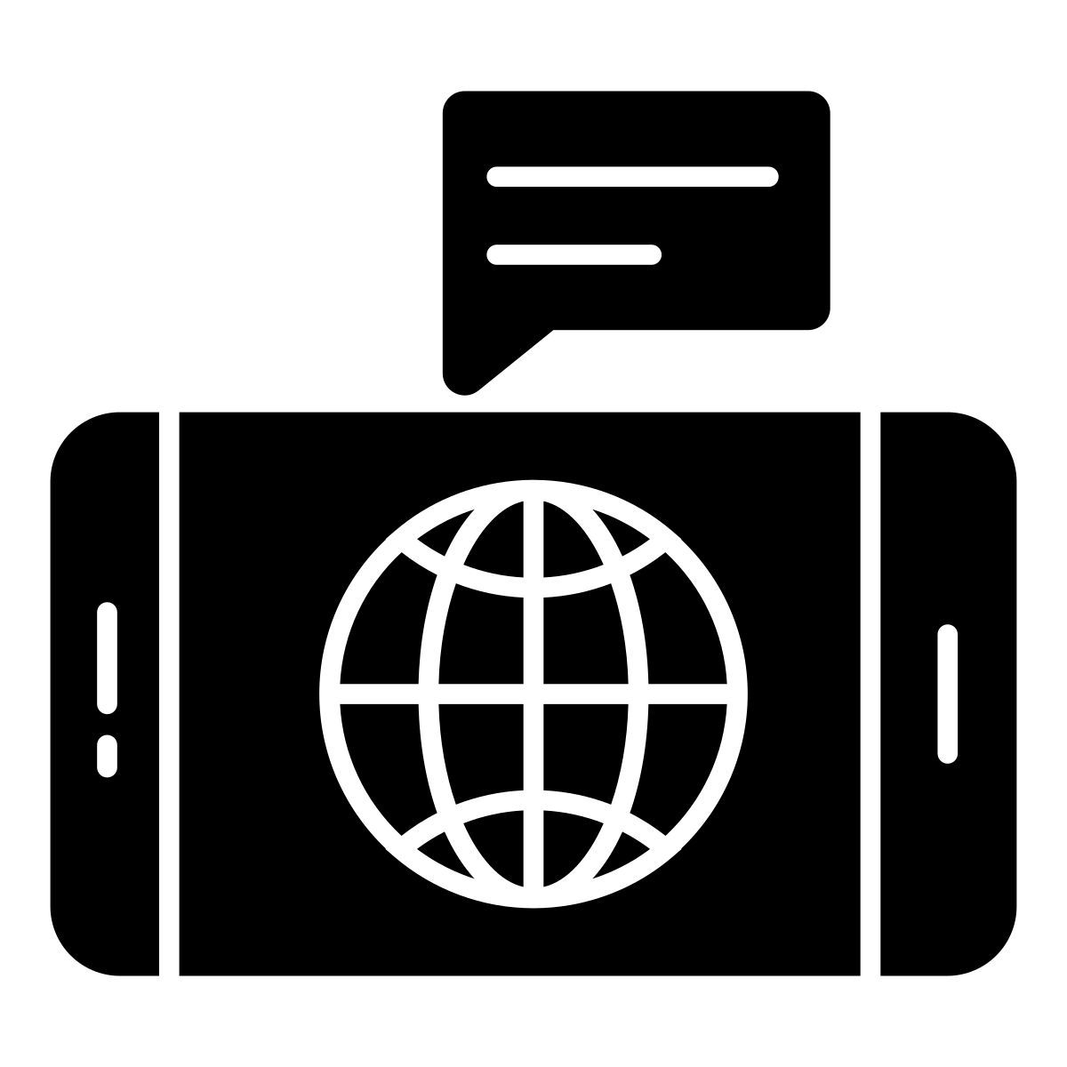 mobile global chat icon
