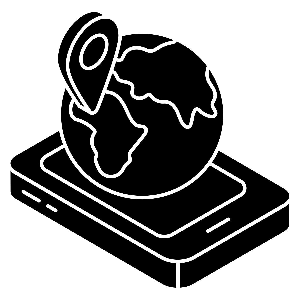 mobile global location icon