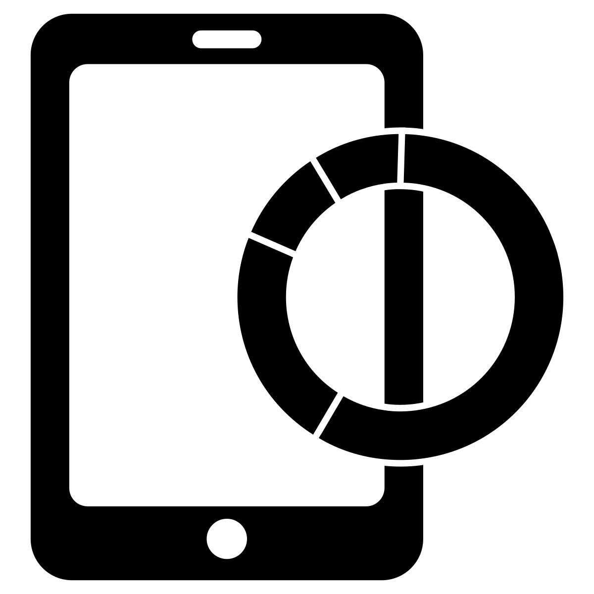 mobile infographic icon