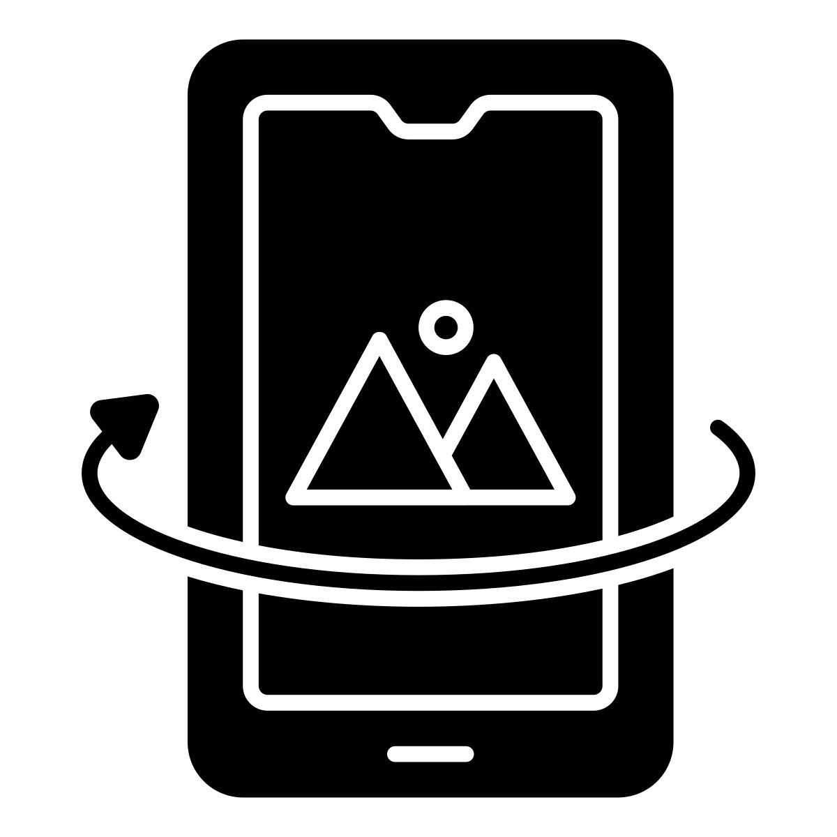mobile landscape icon