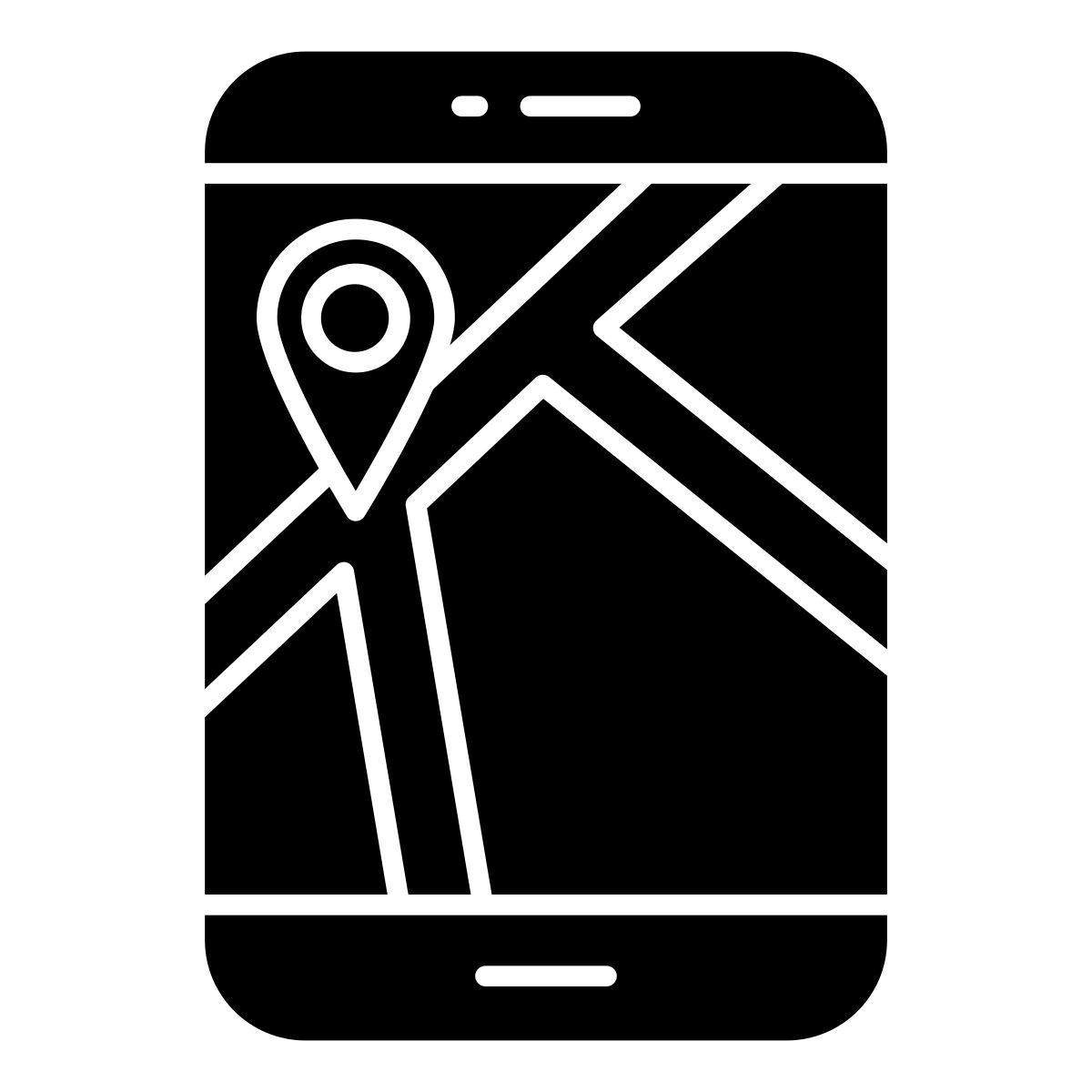mobile karte icon