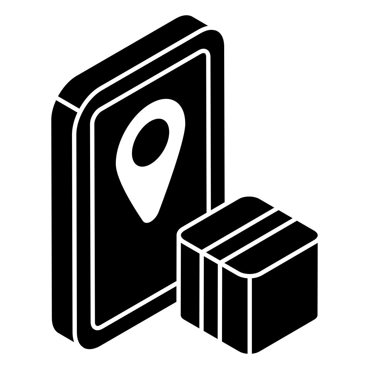 localizzazione pacchi mobile icon