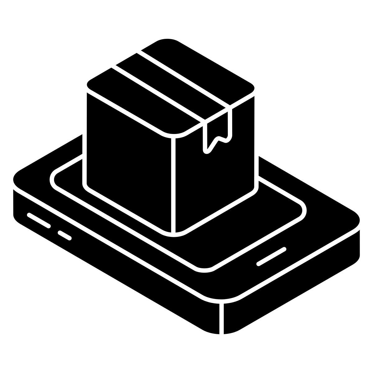 mobile parcel icon