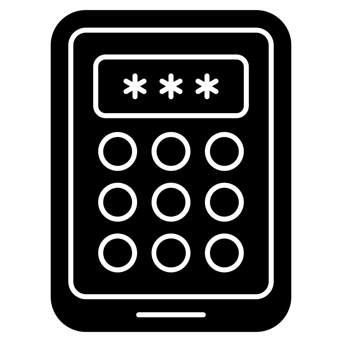 mobile pattern lock icon
