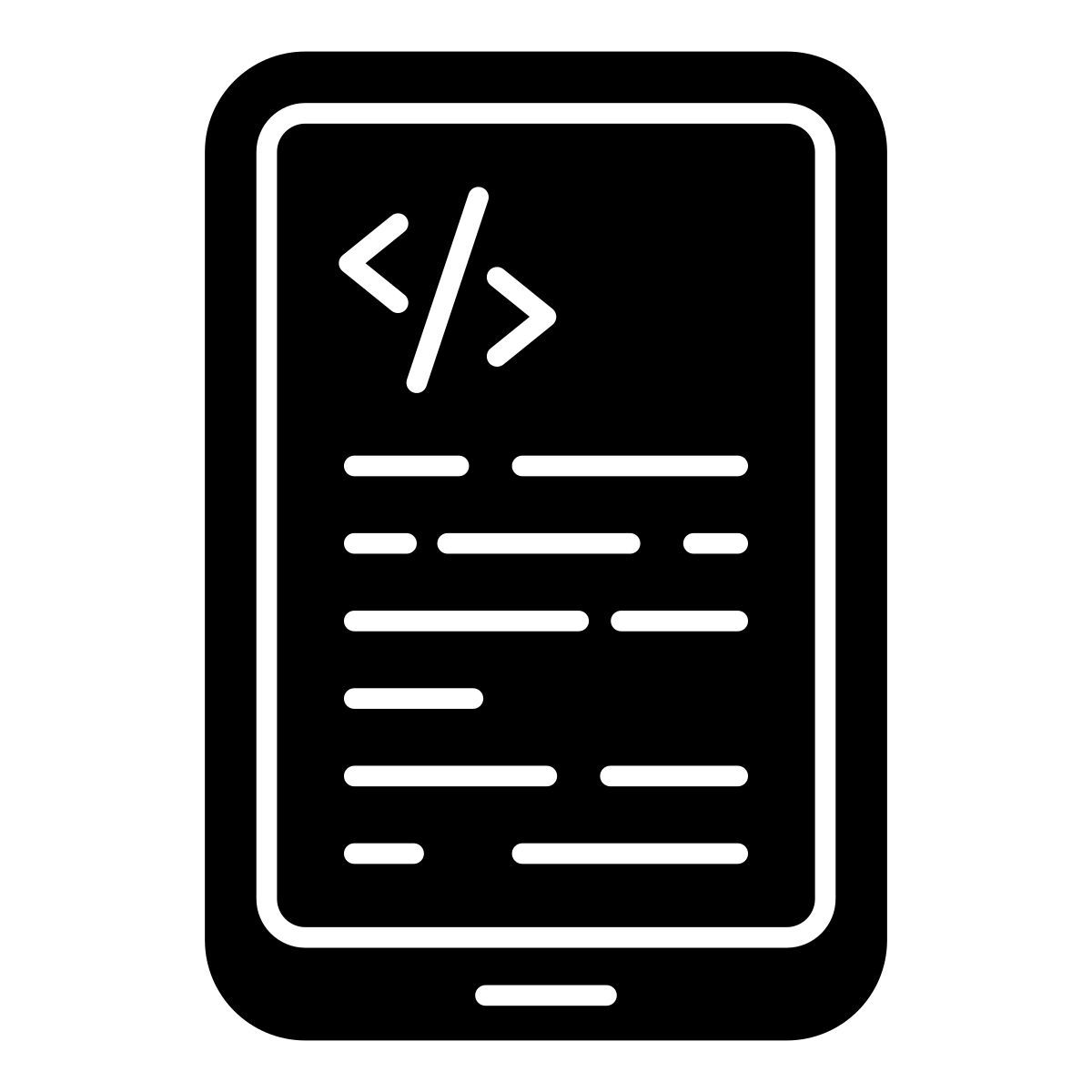 mobile programming icon