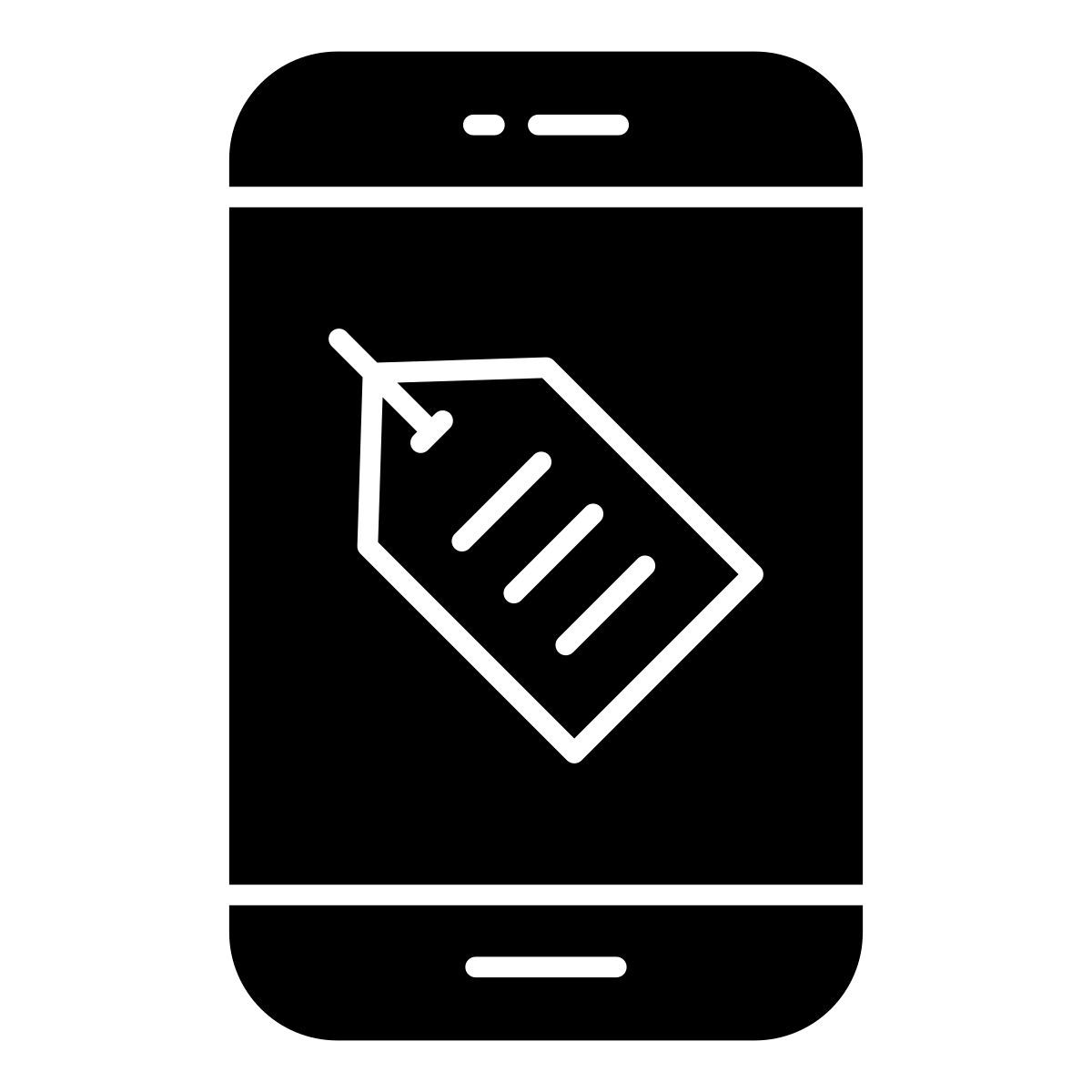mobile tag icon
