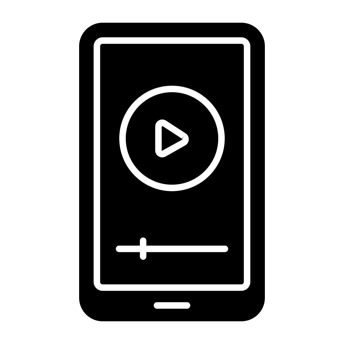 mobile video icon