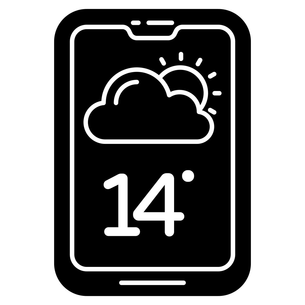 mobile weather app icon