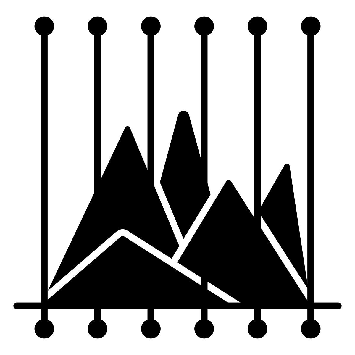 gráfico de montaña icon