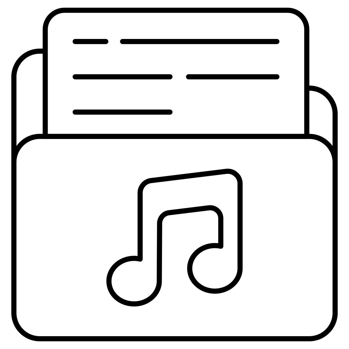 cartella musicale icon