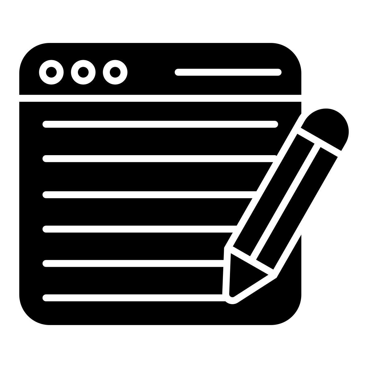 online article writing icon