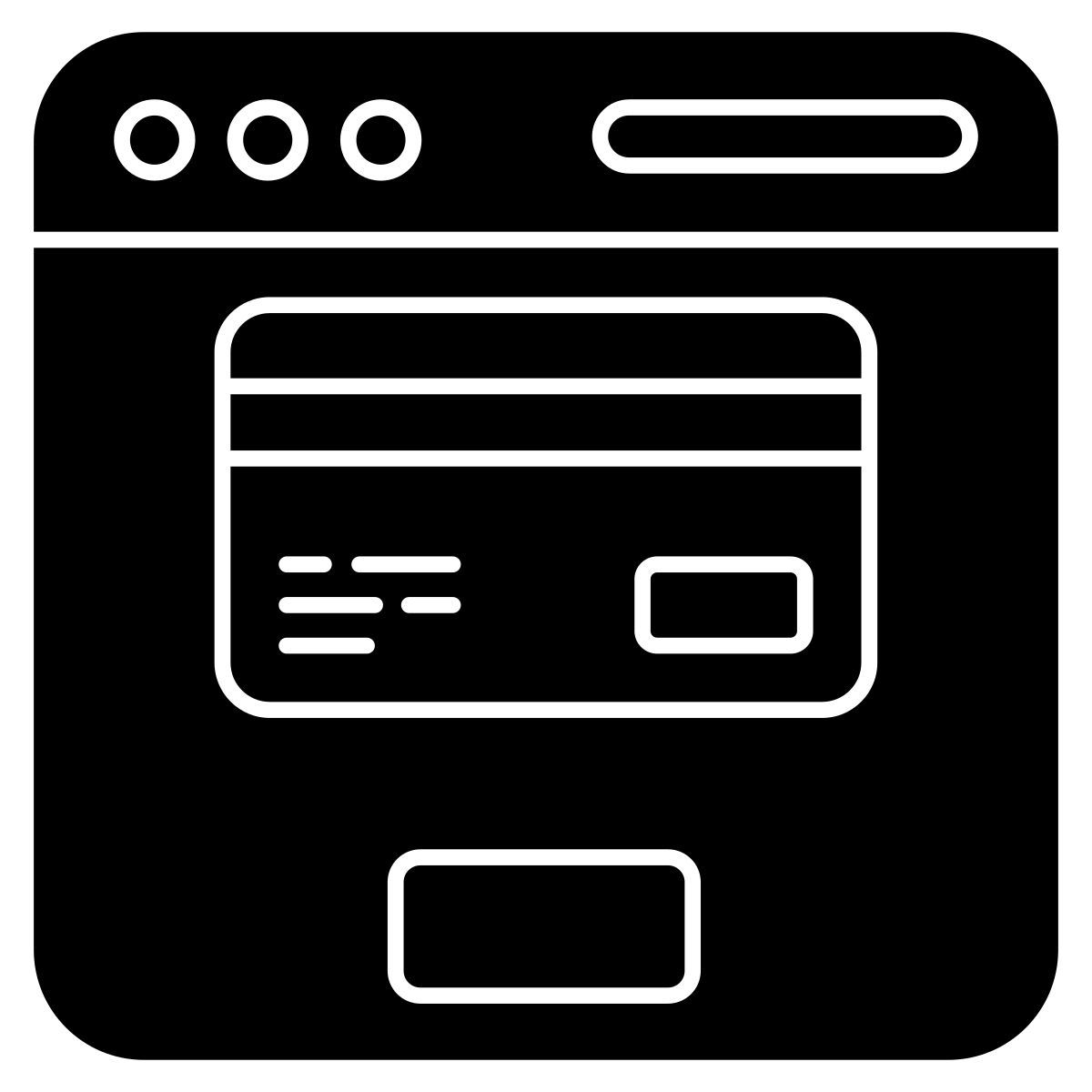 online card payment icon
