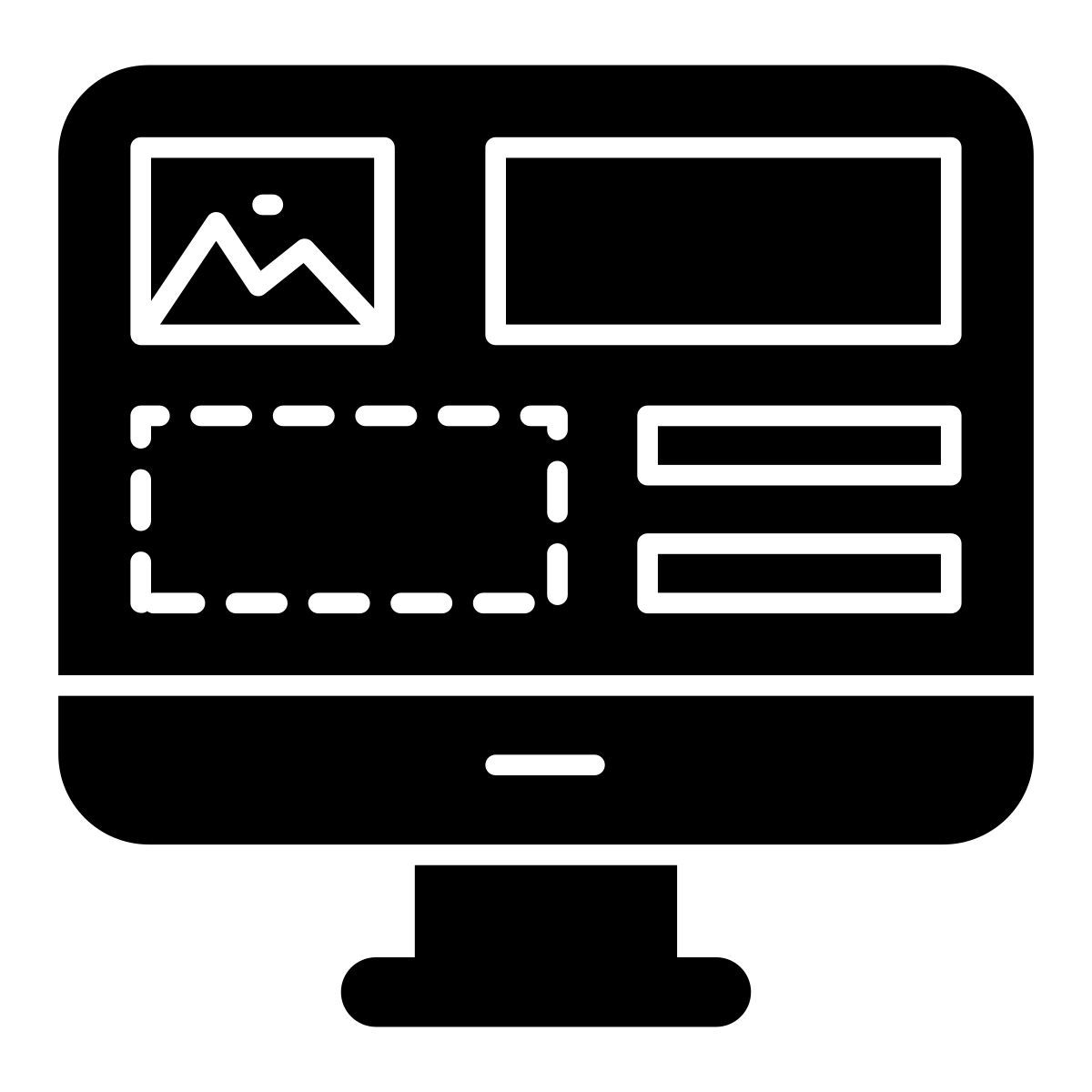 conception en ligne externe conception de contenu et développement vectorslab glyph vectorslab icon