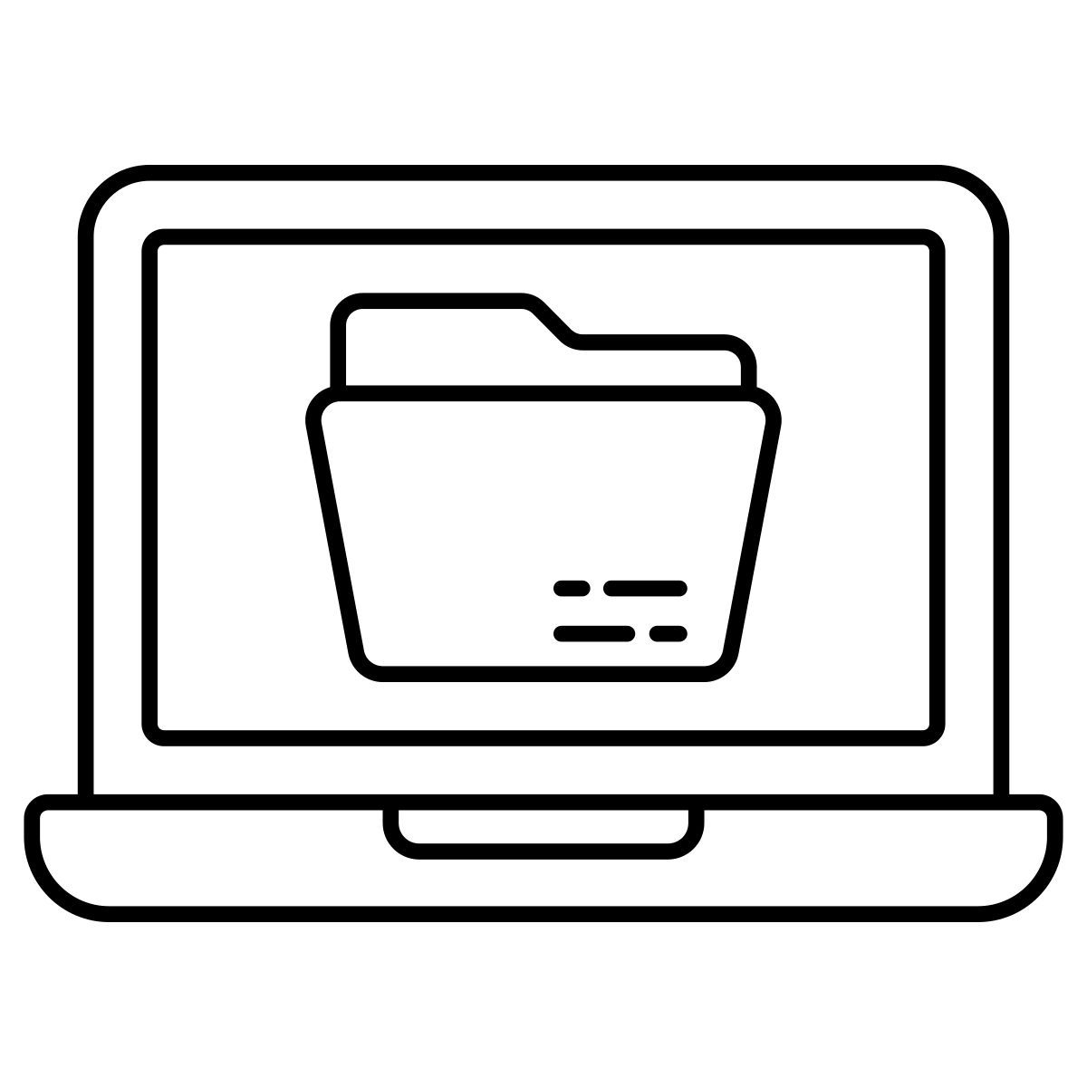 carpeta en línea icon