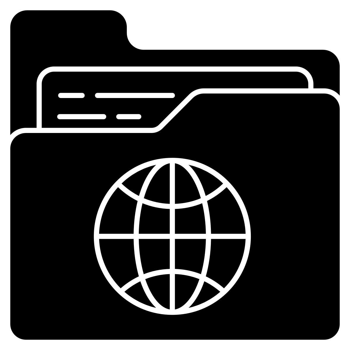 carpeta en línea icon
