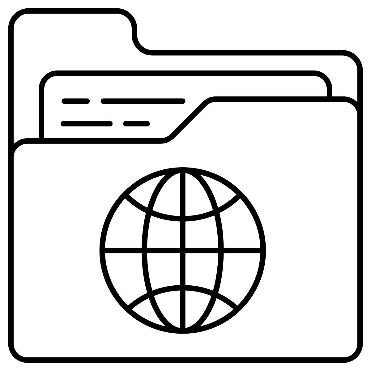 carpeta en línea icon