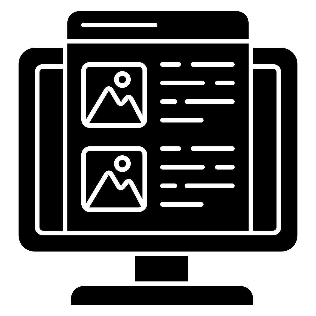 paisaje en línea icon