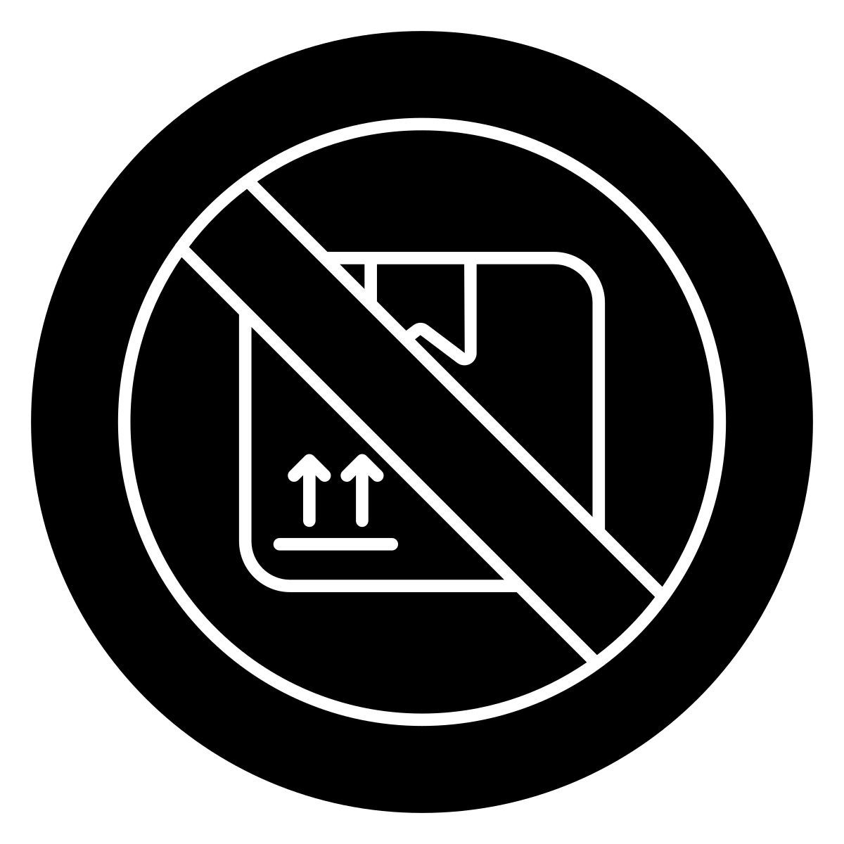 parcel ban icon