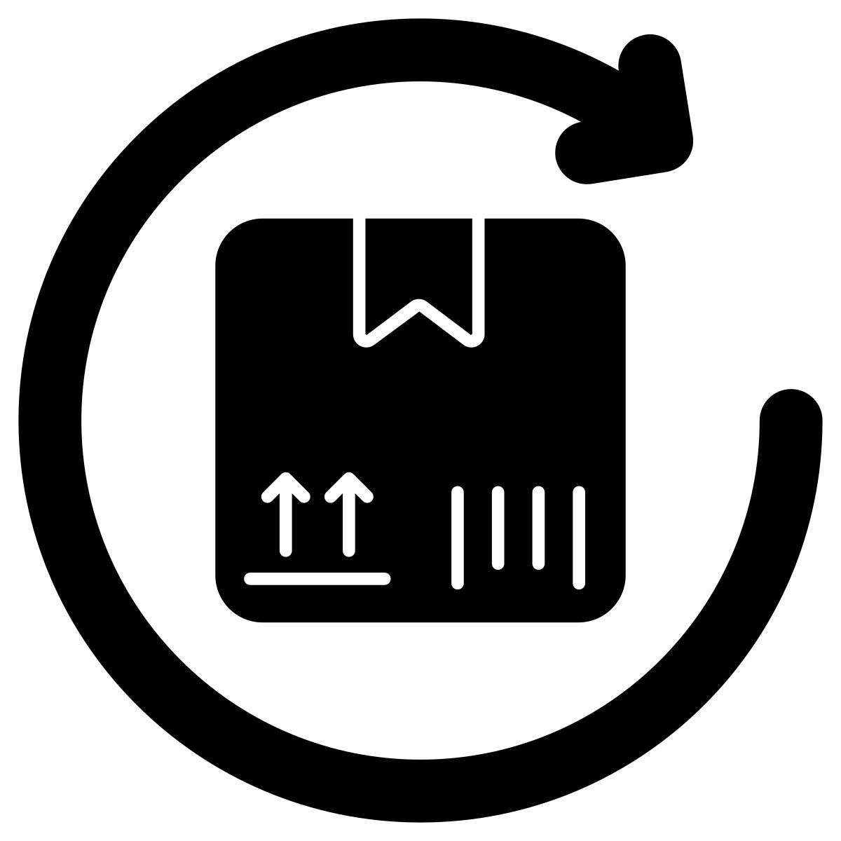 parcel return icon