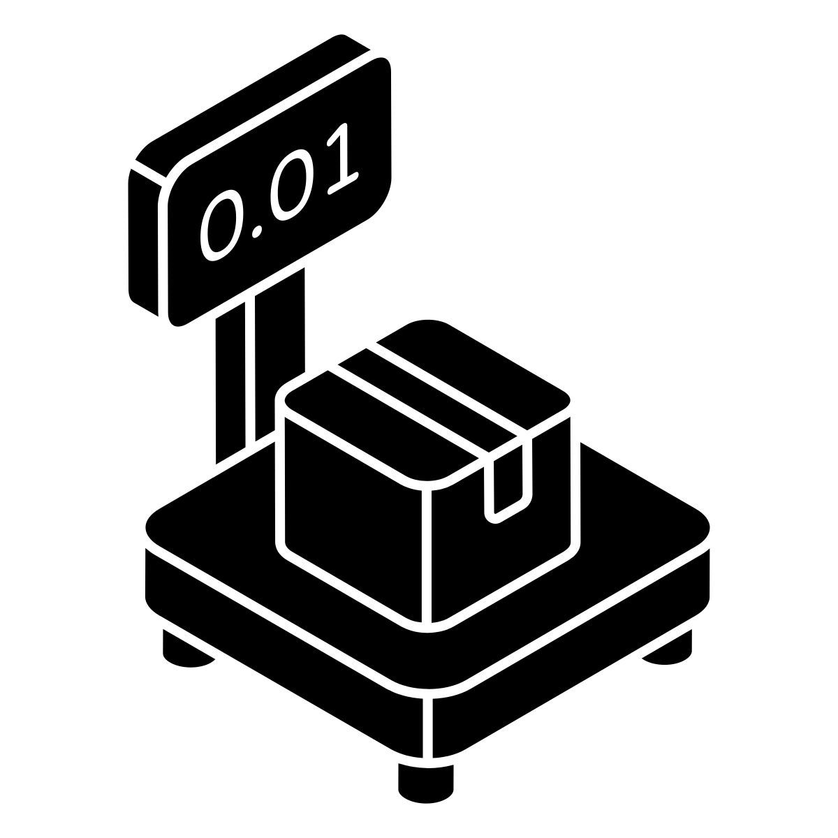 parcel weighing icon