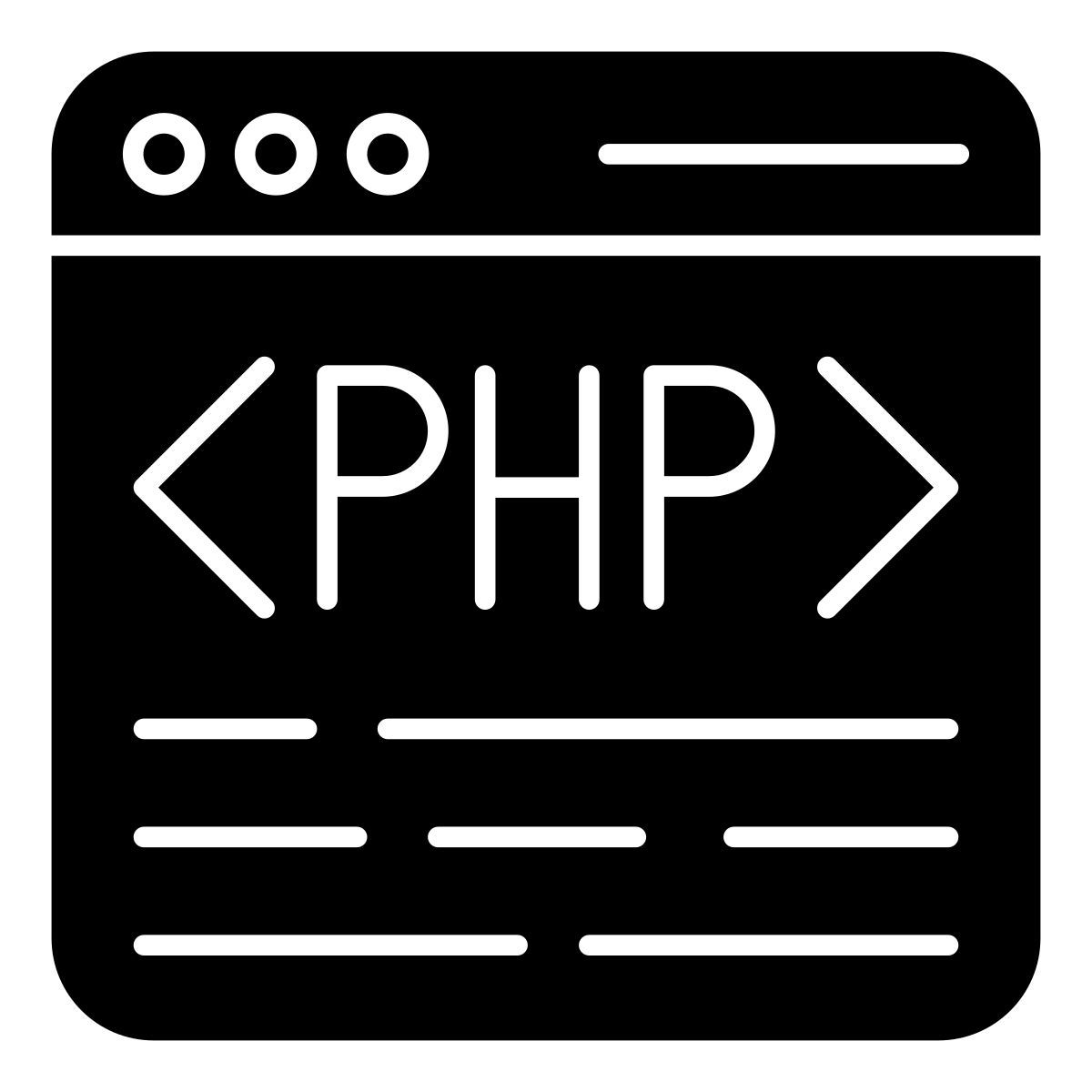 php programming icon