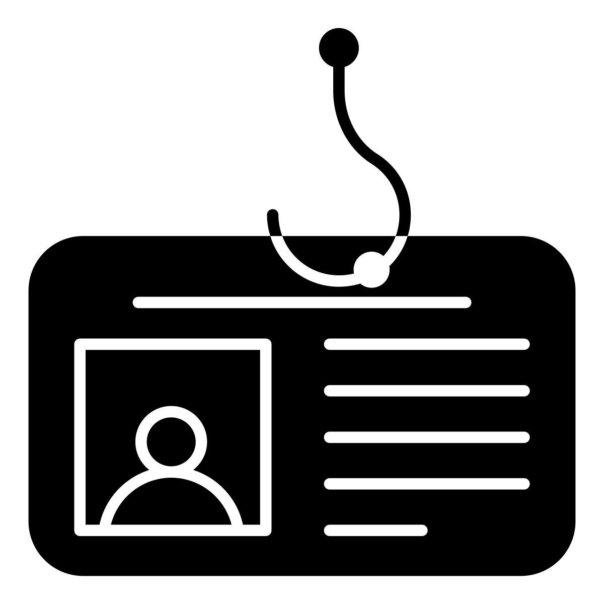 profile data phishing icon