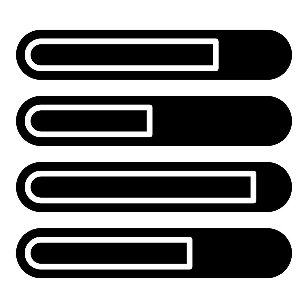 graphique à barres de progression icon