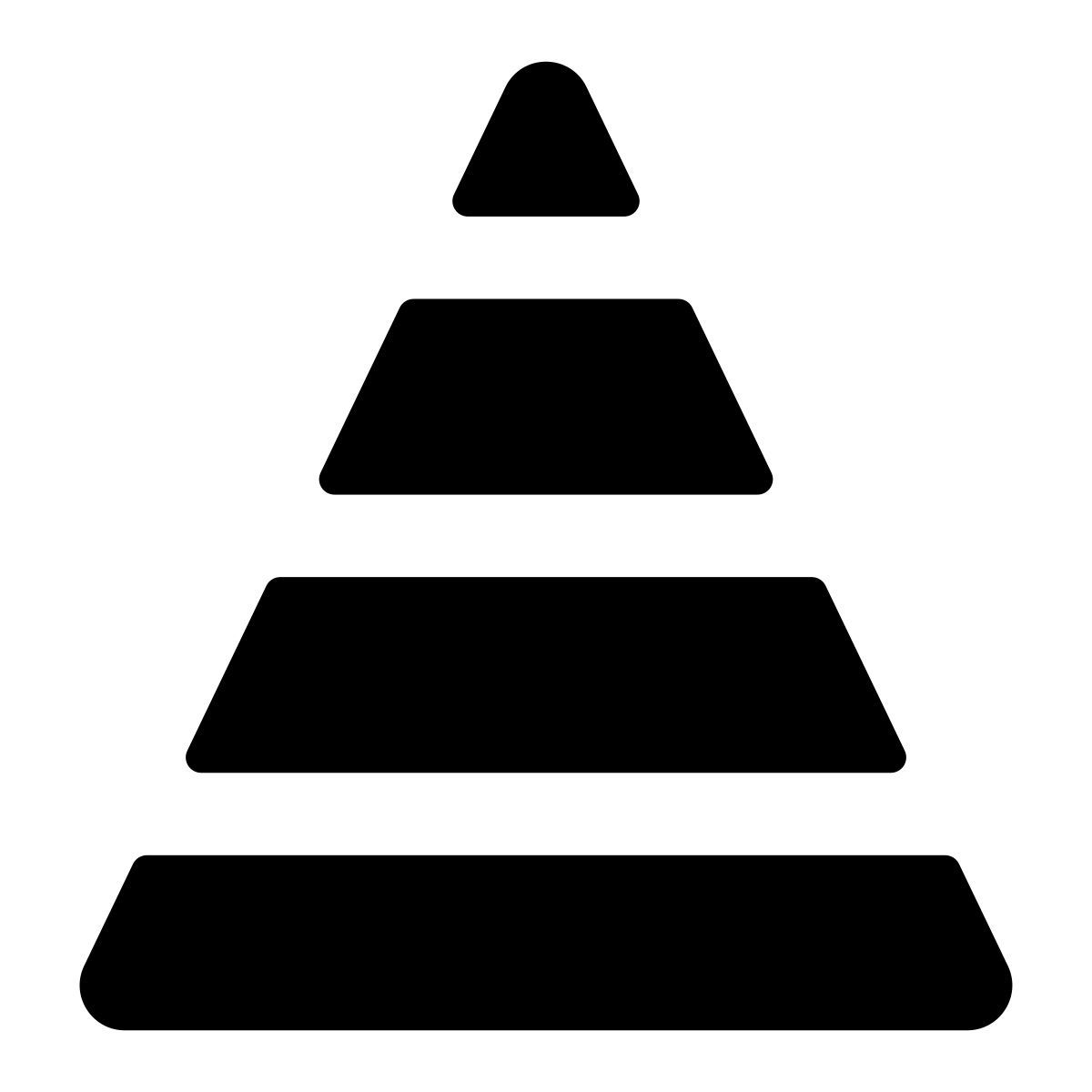 pyramid chart icon