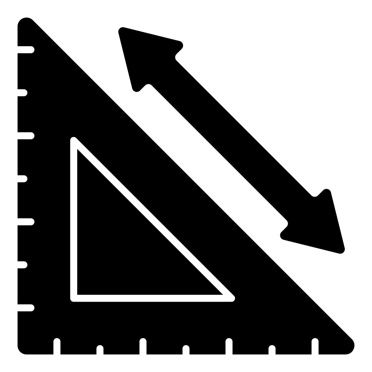 escala retangular icon