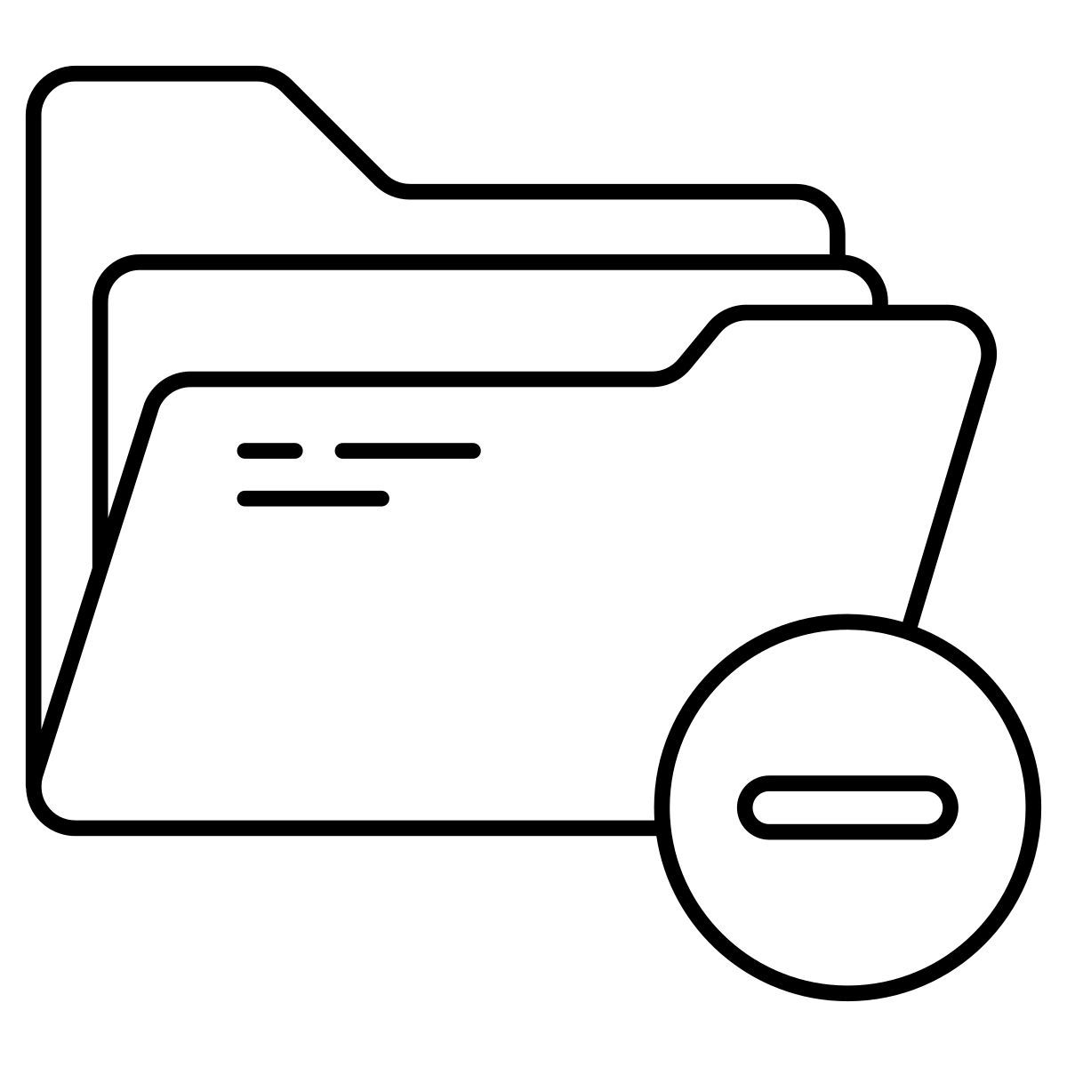 rimuovi cartella icon