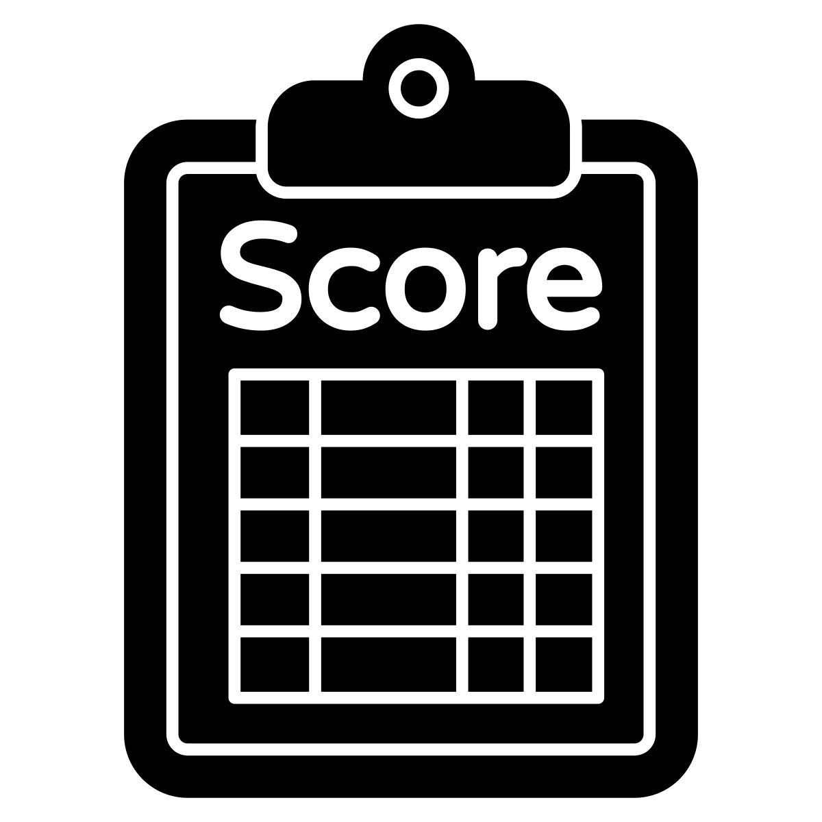 score sheet icon