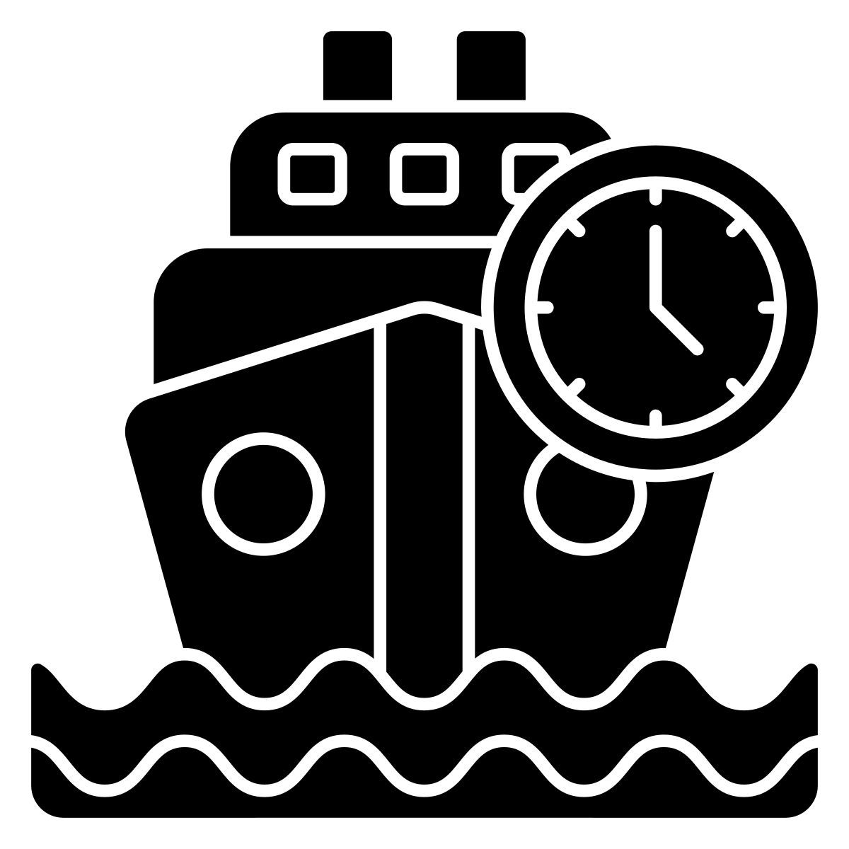 sea delivery time icon