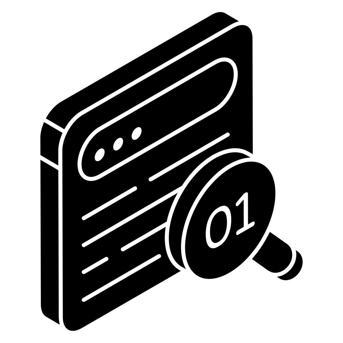 search binary data icon