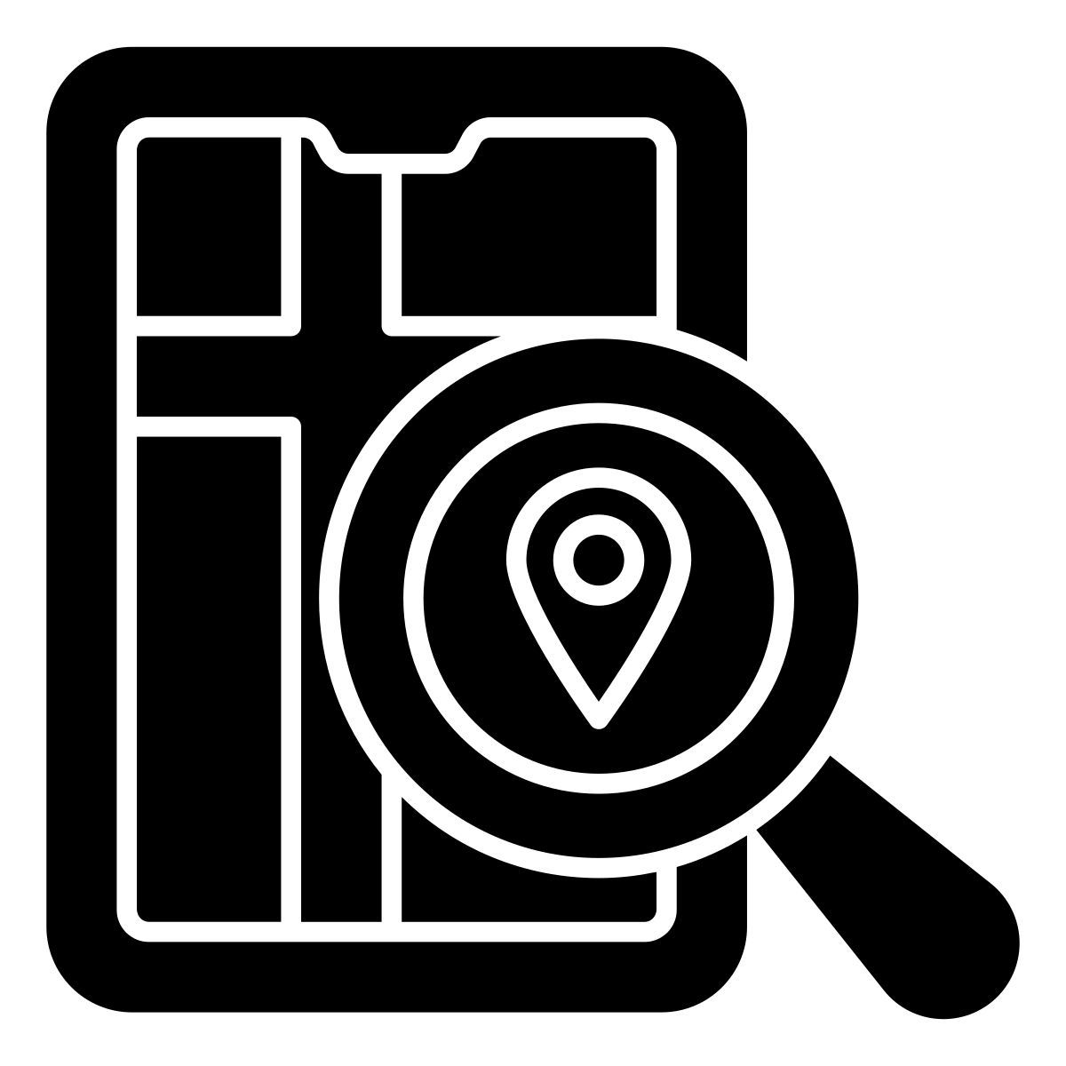 cerca posizione mobile icon