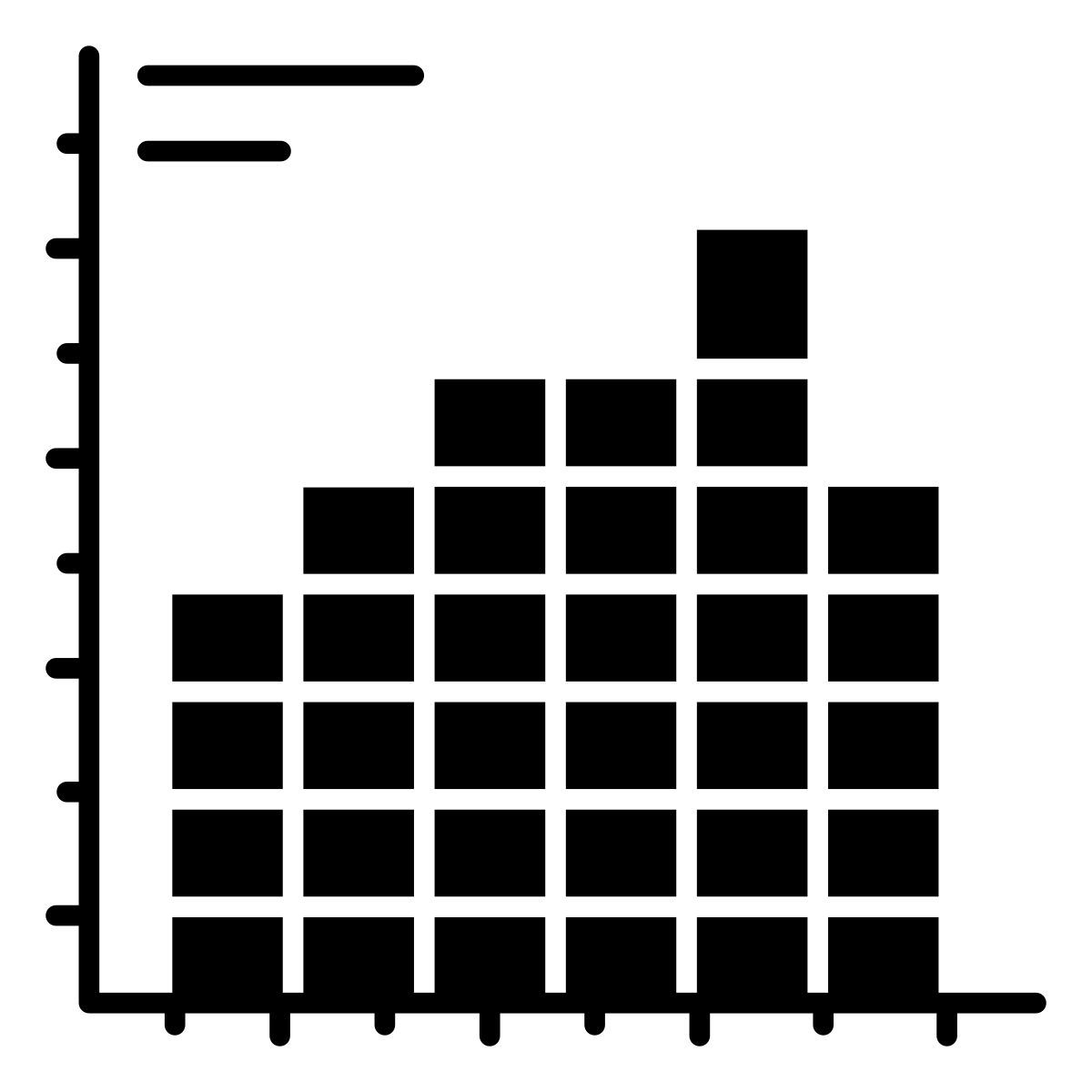 stacked bar chart icon