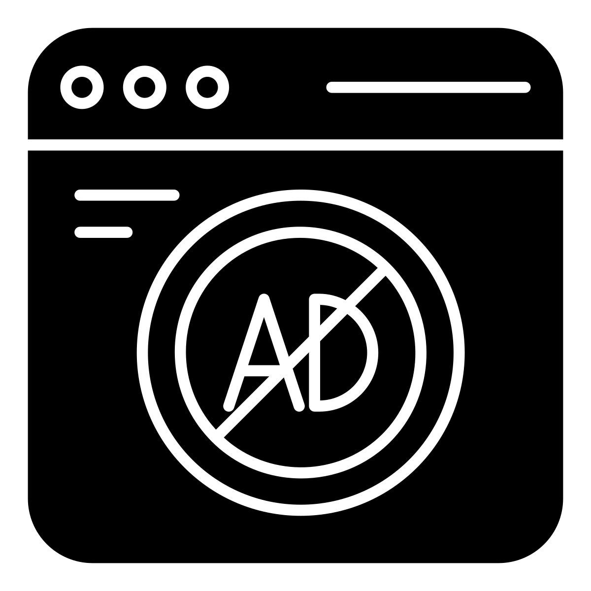 stop ad icon
