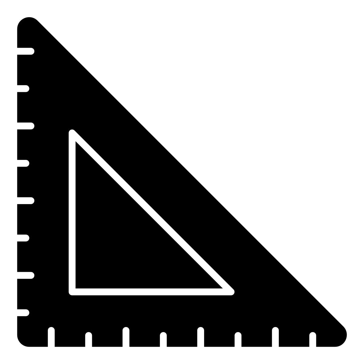 escala triangular icon