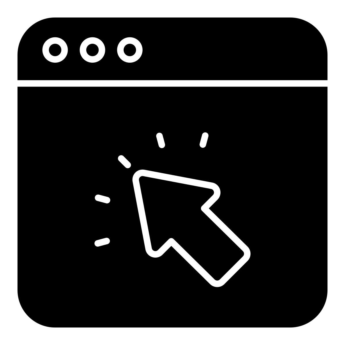 Clique na Web icon