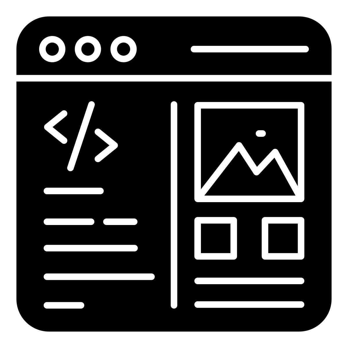 web coding icon